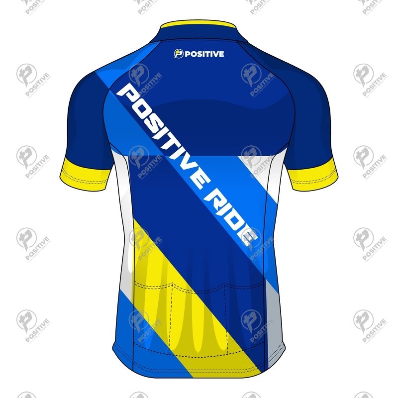 Positive Ride C5 Zip Up Printed Cycling Jersey Positive Ride C5 Zip Up Printed Cycling Jersey