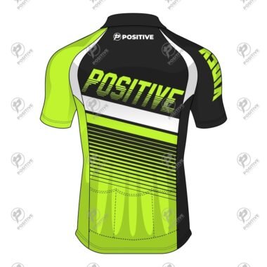 Positive Green Rider Printed Half Sleeve Cycling Jersey