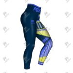Positive Women Colorful Stripes Printed Yoga Leggings