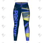 Positive Colorful Stripes Printed Women Yoga Leggings