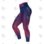 Positive Rings Sublimation Printed Women Yoga Leggings