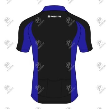 Positive Black & Blue Two Tone Short Sleeve Cycling Jersey