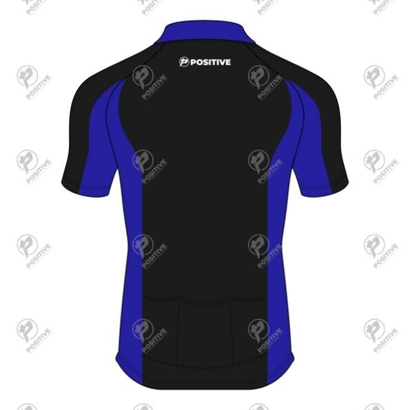 Positive Black & Blue Two Tone Short Sleeve Cycling Jersey