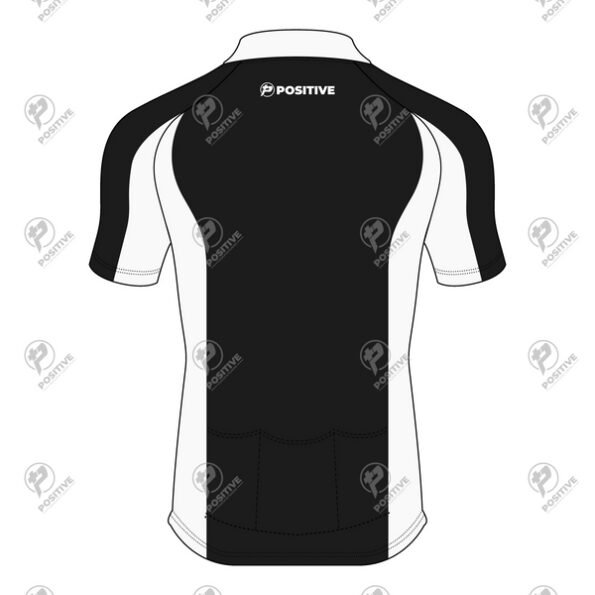Positive Black & White Two Tone Short Sleeve Cycling Jersey