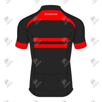 Positive Red & Black Raglan Short Sleeve Pro Cycling Jersey