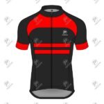 Positive Red & Black Raglan Short Sleeve Pro Cycling Jersey