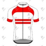 Positive Red & White Raglan Short Sleeve Pro Cycling Jersey