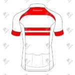 Positive Red & White Raglan Short Sleeve Pro Cycling Jersey