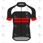 Positive Red & White Raglan Short Sleeve Pro Cycling Jersey