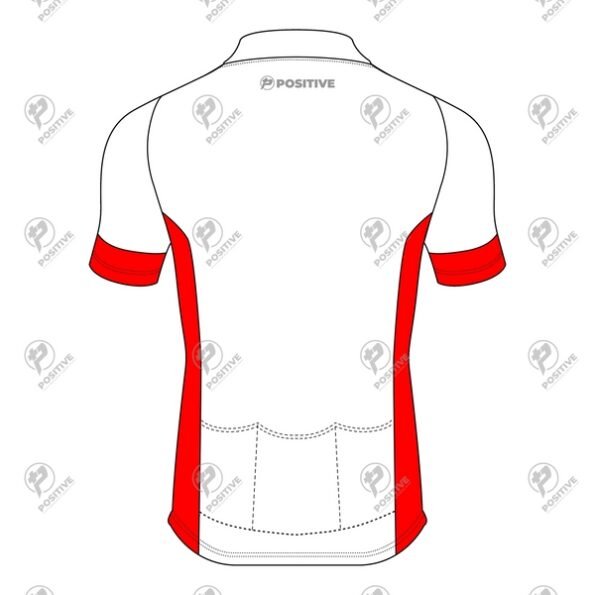 Positive Two Color Classic Short Sleeve Cycling Jersey
