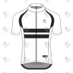 Positive Red & White Striped Short Sleeve Raglan Cycling Jersey