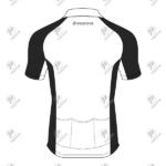 Positive Black & White Raglan Half Sleeve Cycling Jersey