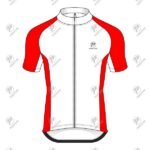 Positive Black & White Raglan Half Sleeve Cycling Jersey