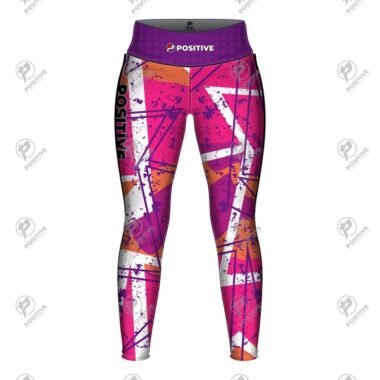 Positive Women Abstract Grunge Printed Yoga Leggings