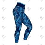 Positive Women Wheel Camo Digital Printed Yoga Leggings