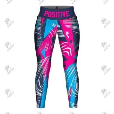 Positive Women Color Wind Digital Printed Yoga Leggings