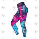 Positive Women Color Wind Digital Printed Yoga Leggings