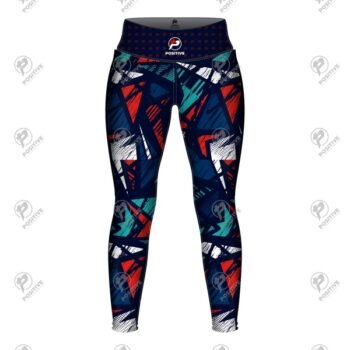 Positive Women Geometric Grunge Printed Yoga Leggings