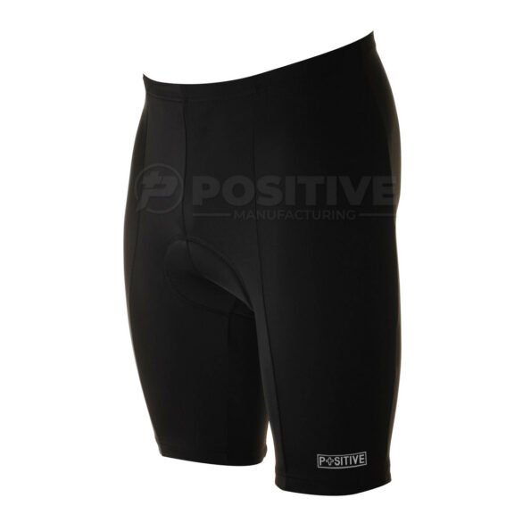 Positive Black Chamois Padded Long Inseam Cycling Shorts