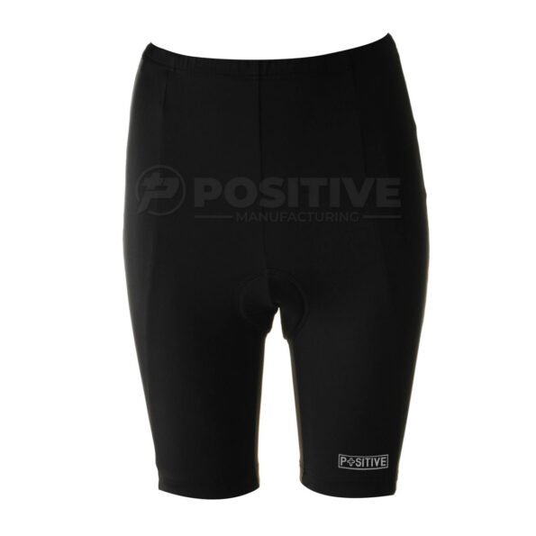 Positive Black Padded Long Inseam Cycling Shorts