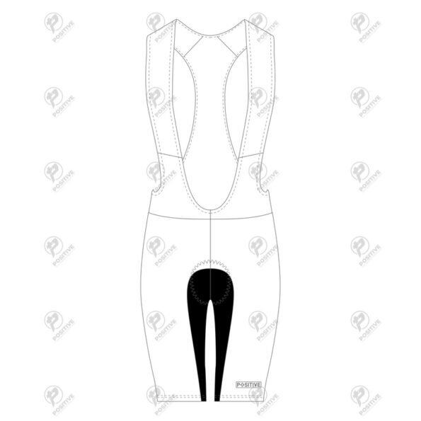 Positive Black & White Elite Cycling Bib Shorts