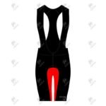 Positive Black & Red Elite Cycling Bib Shorts