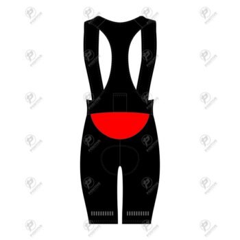 Positive Black & Red Elite Cycling Bib Shorts
