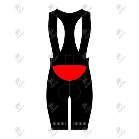 Positive Black & Red Elite Cycling Bib Shorts