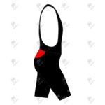 Positive Black & Red Elite Cycling Bib Shorts