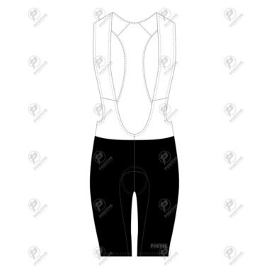 Positive White & Black Elite Cycling Bib Shorts