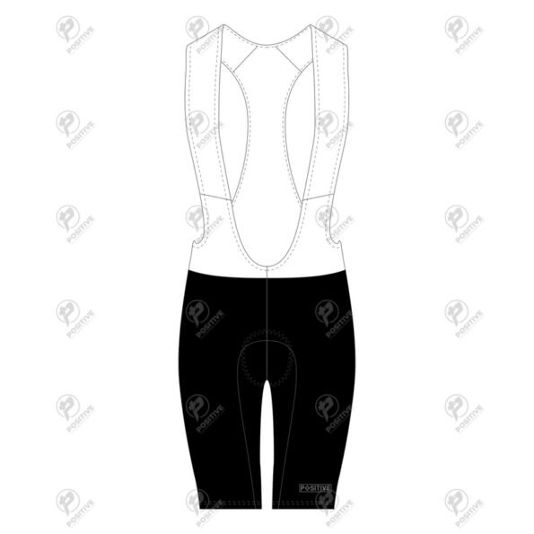 Positive White & Black Elite Cycling Bib Shorts