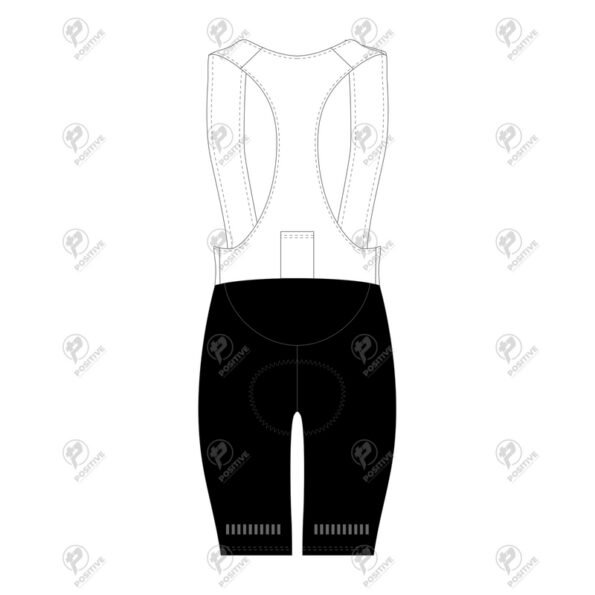 Positive White & Black Elite Cycling Bib Shorts