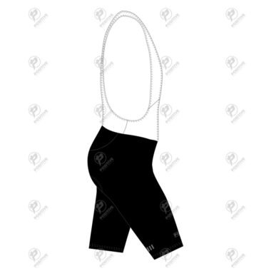 Positive White & Black Elite Cycling Bib Shorts