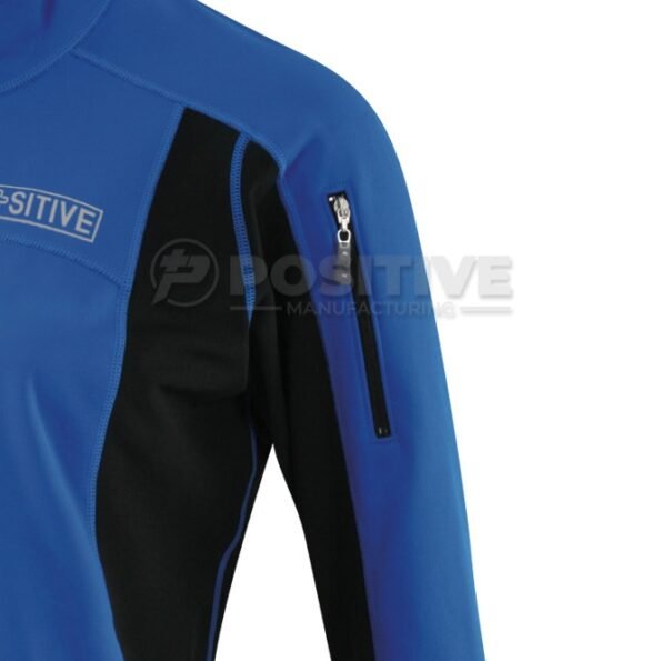 Positive Windproof Black & Blue Softshell Cycling Jacket