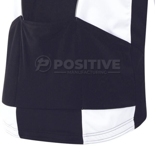 Positive Black & White Mock Collar Winter Softshell Cycling Jacket