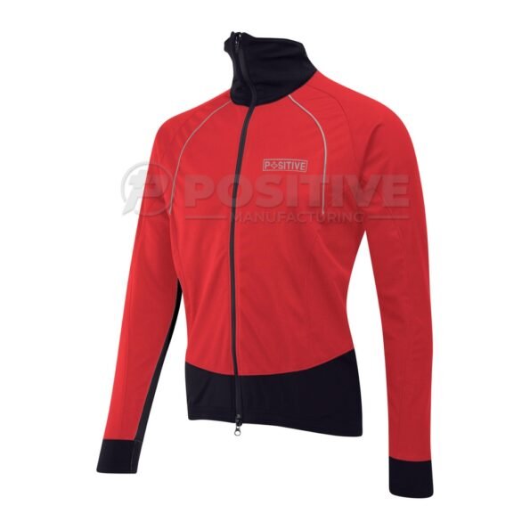 Positive Windproof Mock Collar Softshell Winter Cycling Jacket