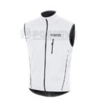 Positive White Windproof Softshell Sleeveless Cycling Jacket