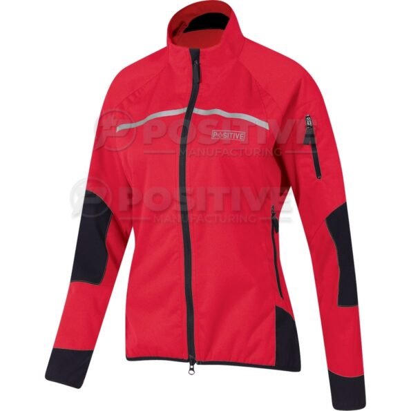 Positive Women Red & Black Softshell Cycling Jacket