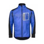 Positive Blue & Black Reflector Pocket Windproof Cycling Jacket