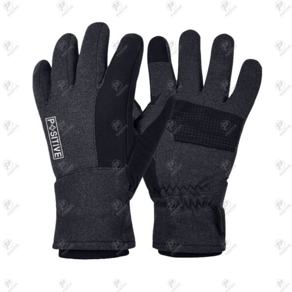 Positive Black Waterproof Ultra Warm Winter Cycle Ridding Gloves