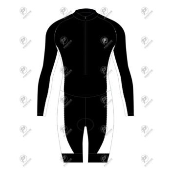 Positive Black & White Long Sleeve Triathlon Suit