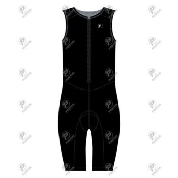 Positive Padded Sleeveless Black Tri Suit