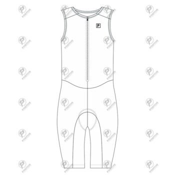 Positive White Padded Sleeveless Triathlon Suit