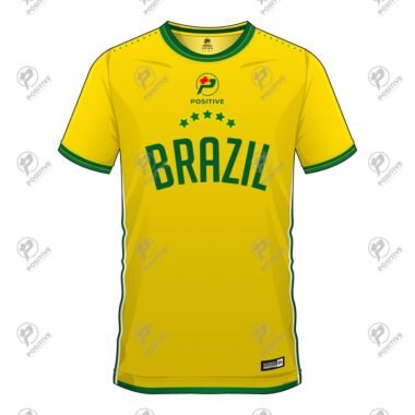 Positive Custom Printed Brazil Club Team Soccer Jersey