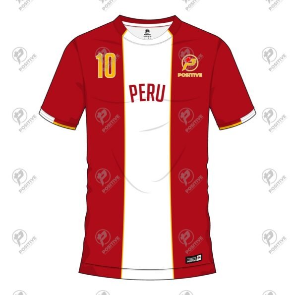 Positive Custom Club Team Design Printed Peru Soccer Jersey