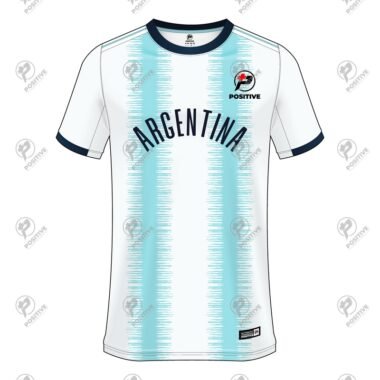 Positive Custom Club Team Logo Printed Argentina Soccer Jersey