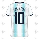 Positive Custom Club Team Logo Printed Argentina Soccer Jersey