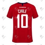 Positive Custom Printed V-Neck Raglan Chile Team Soccer Jersey