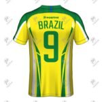 Positive Custom Club Name Printed Brazil Team Soccer Jersey