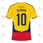 Positive Custom Design Printed Ecuador Team Soccer Jersey